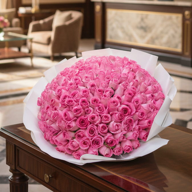 The Pink Bloom - 151 Pink Roses