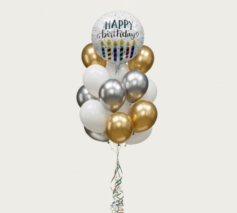 Deluxe "Happy Birthday" Balloon Set