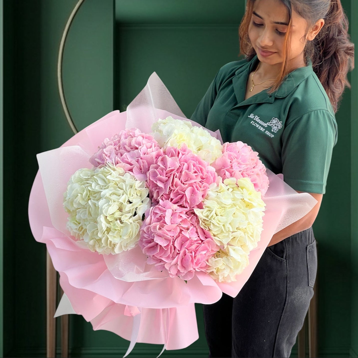 Fresh Hydrangeas Bouquet