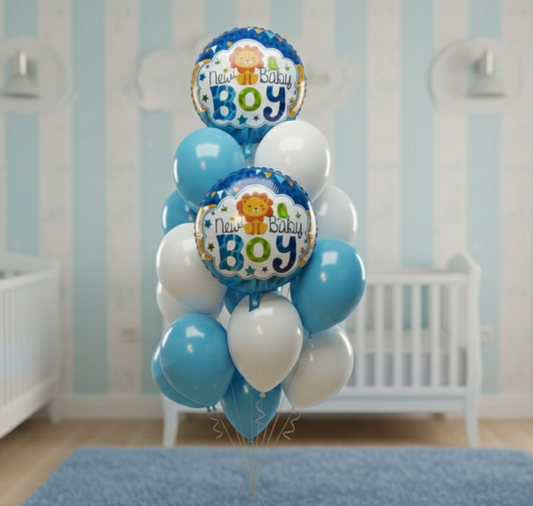 Baby Boy Balloons Set