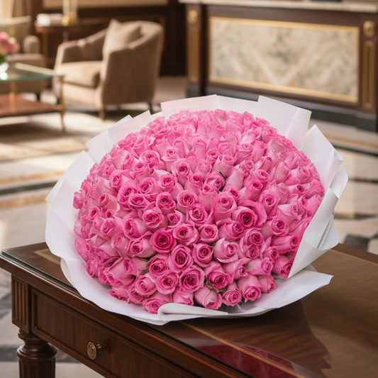 The Pink Bloom - 151 Pink Roses