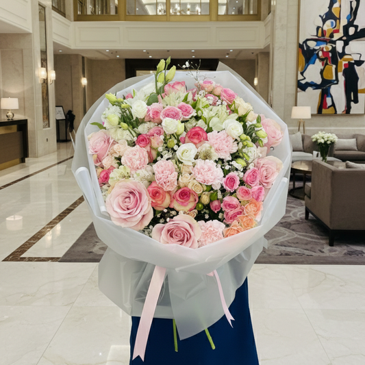 Rosy Glow Fresh Bouquet