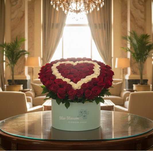Signature Heart Box: 101 Roses