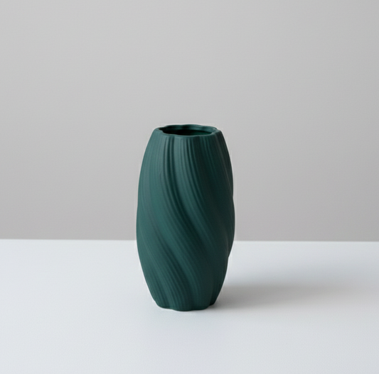 Twisted Column Ceramic Vase