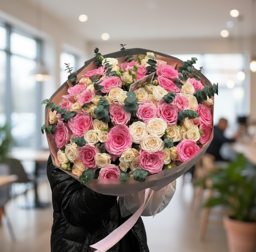 Pink & Peach Rose Medley