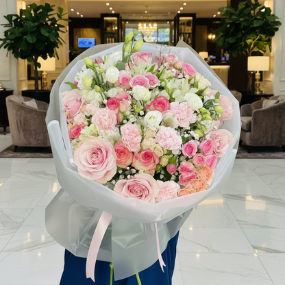 Rosy Glow Fresh Bouquet