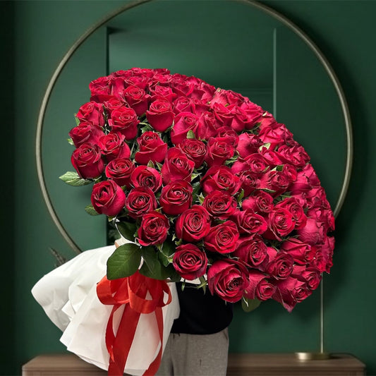 Grand Romance 101 Red Roses Bouquet