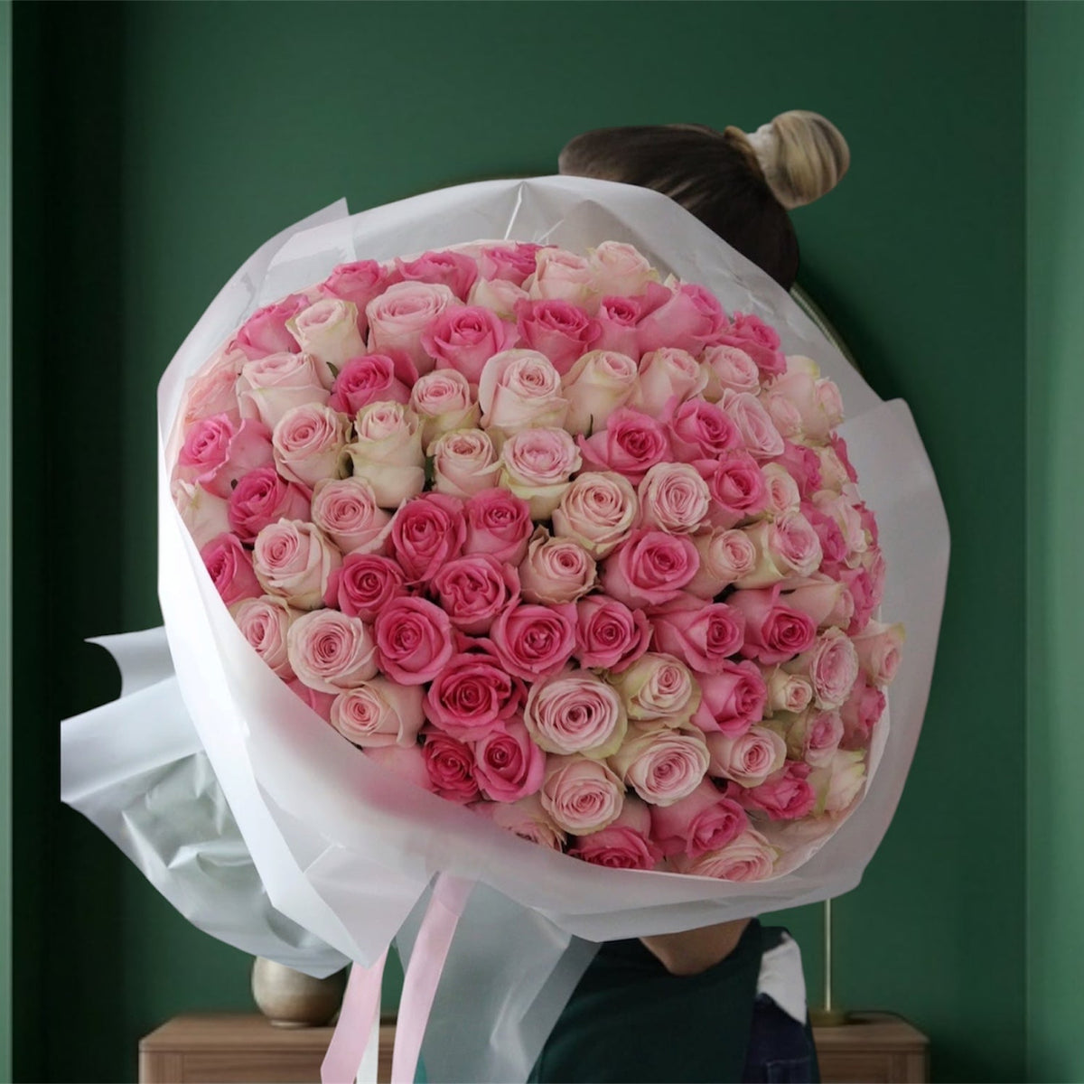 Grand 101 Revival And Light Pink Rose Luxury Bouquet