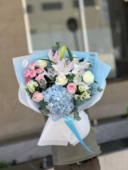 Soft Sky Blossom Bouquet