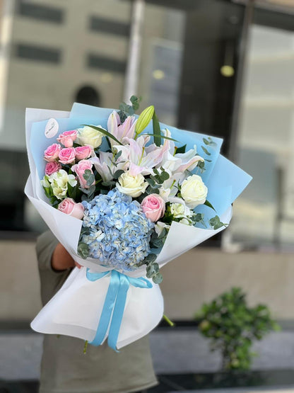 Soft Sky Blossom Bouquet