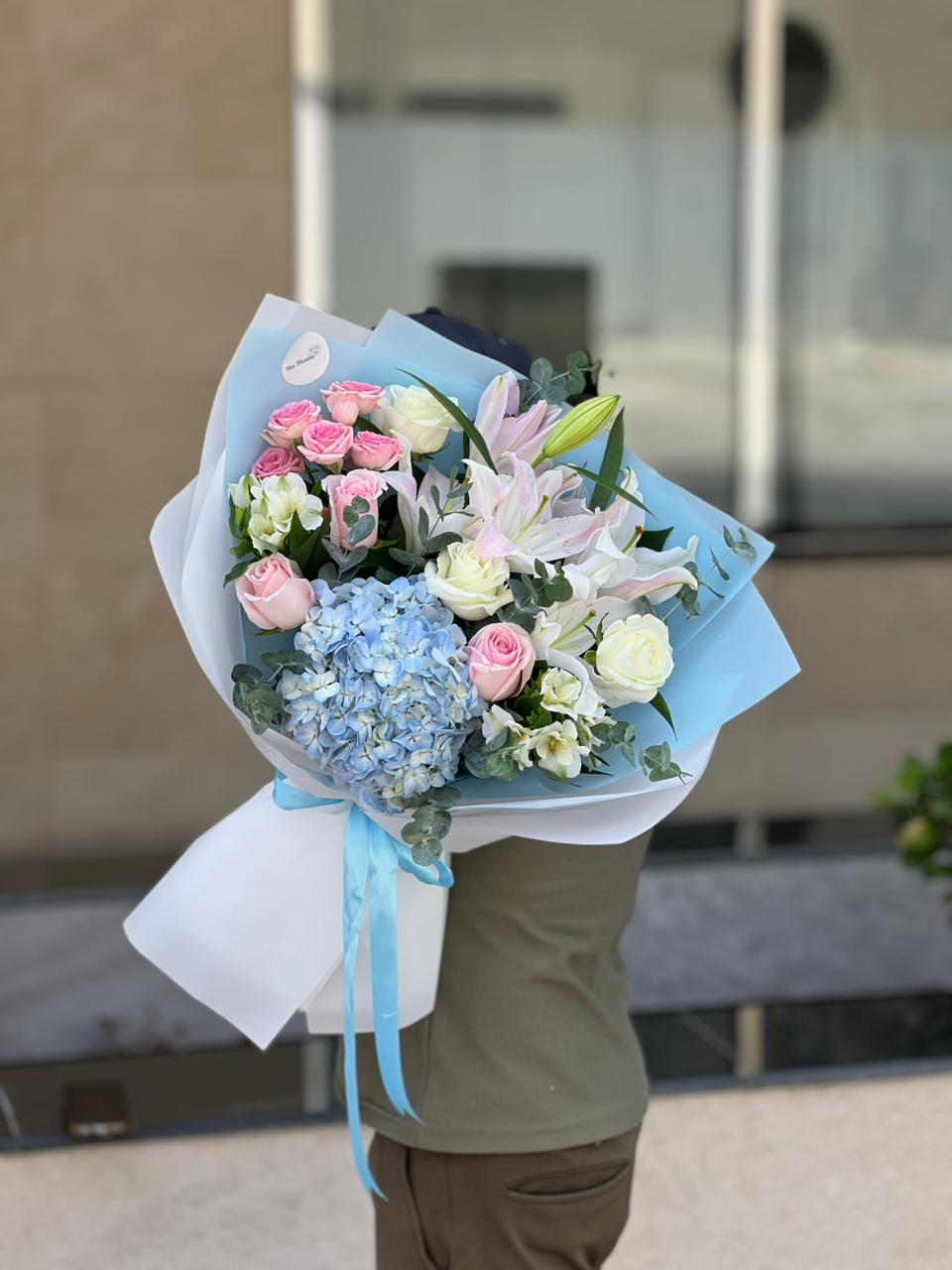 Soft Sky Blossom Bouquet