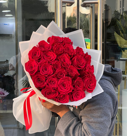 25  Red Roses Bouquet