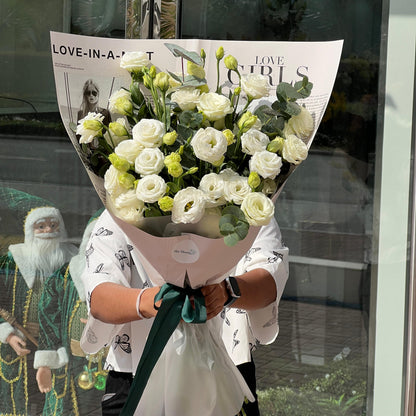 Pure Lisianthus Whisper Bouquet